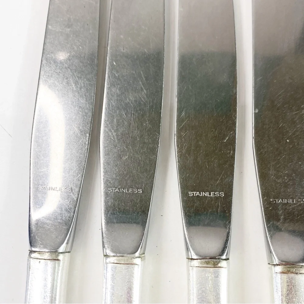 Vintage Oneida Community Morning Star 40’s Silverplate Flatware 8 Dinner Knives